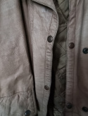 Beige coat made of 100% natural leather from Africa