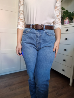 Jasnoniebieskie mum jeans H&M