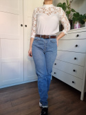 Jasnoniebieskie mum jeans H&M