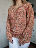 Colourful blouse, viscose, CHILLNORWAY, size XS