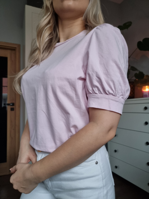 Bluzka z bawełny organicznej VERO MODA, r. M Bluzka z bawełny organicznej VERO MODA, r. M
