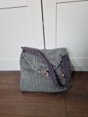 Braided bag with button