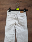 White mom jeans for a girl, size 140 cm.