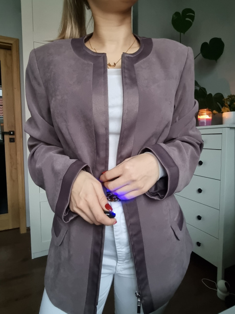 Taupe ala suede jacket