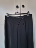 Black chiffon culottes with a tie on the side, size XL