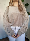 Velour olive sweatshirt