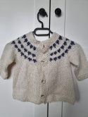 Children's sweater in Scandinavian style, handmade from wool.