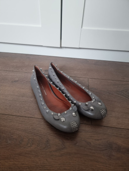 Grey Marc Jacobs ballet flats, size 38.5