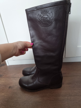 Chocolate Guess boots, size 38