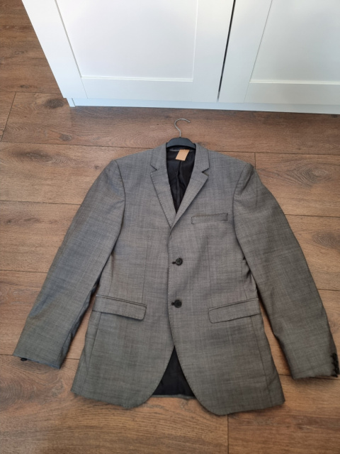Jasnoszara marynarka Jack&Jones, wełna 100% Jasnoszara marynarka Jack&Jones, wełna 100%