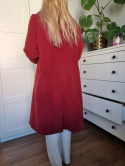 Red coat with wool