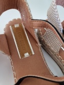 Czarno beżowe espadryle, lekkie, boho