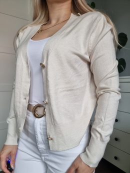 Elegantní modrý svetřík / kardigan s viskózou
