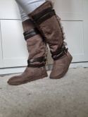 Kožešinové kozačky Guess, vel. 38